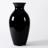 Adina, Vase, Black, Mouth-Blown, 70Cm