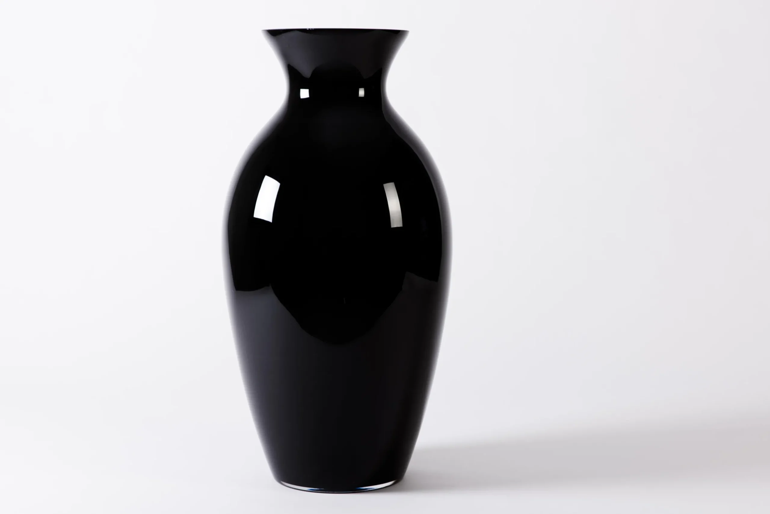 Adina, Vase, Black, Mouth-Blown, 70Cm
