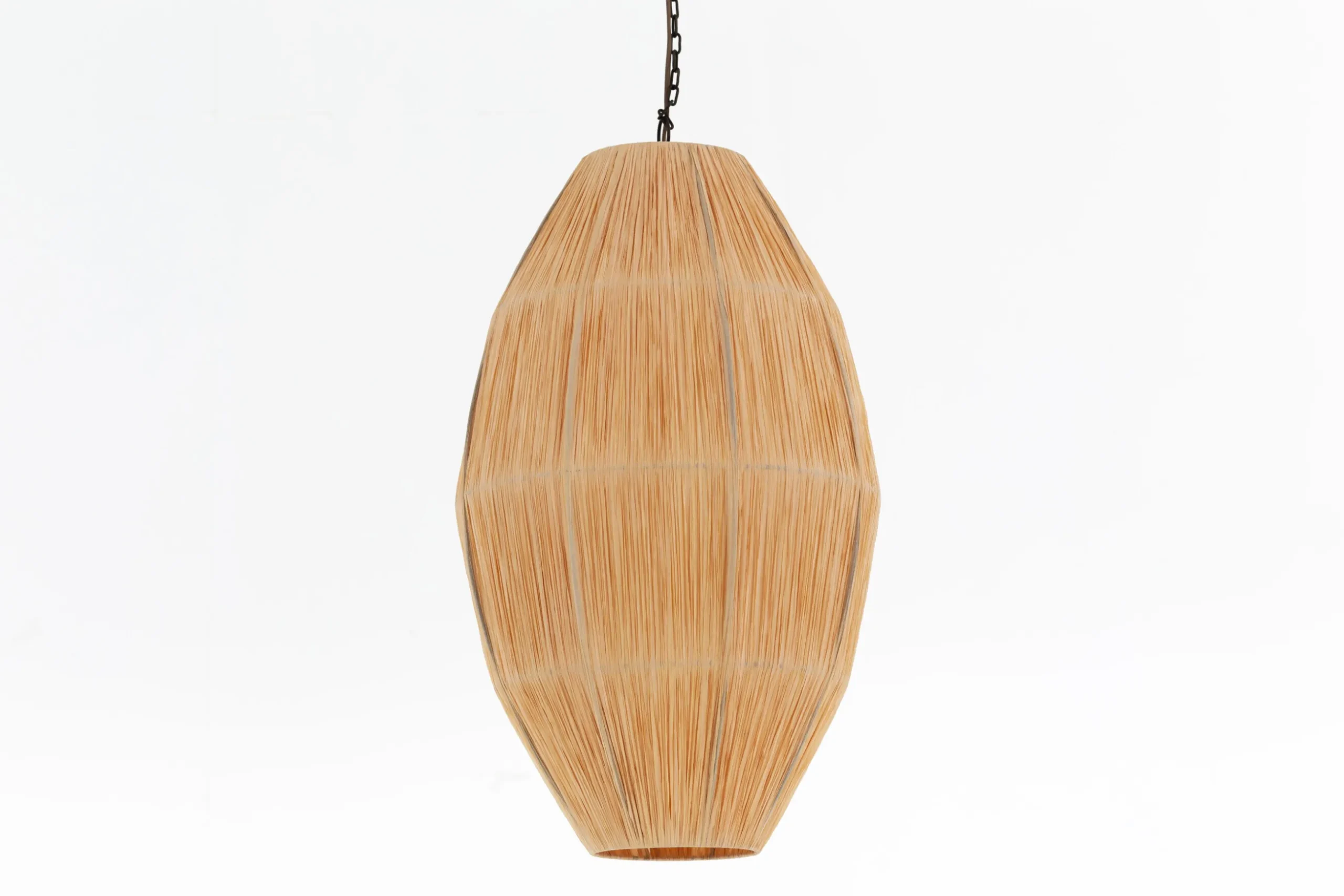 Aimee, Pendant Lamp, Raffia And Iron, L