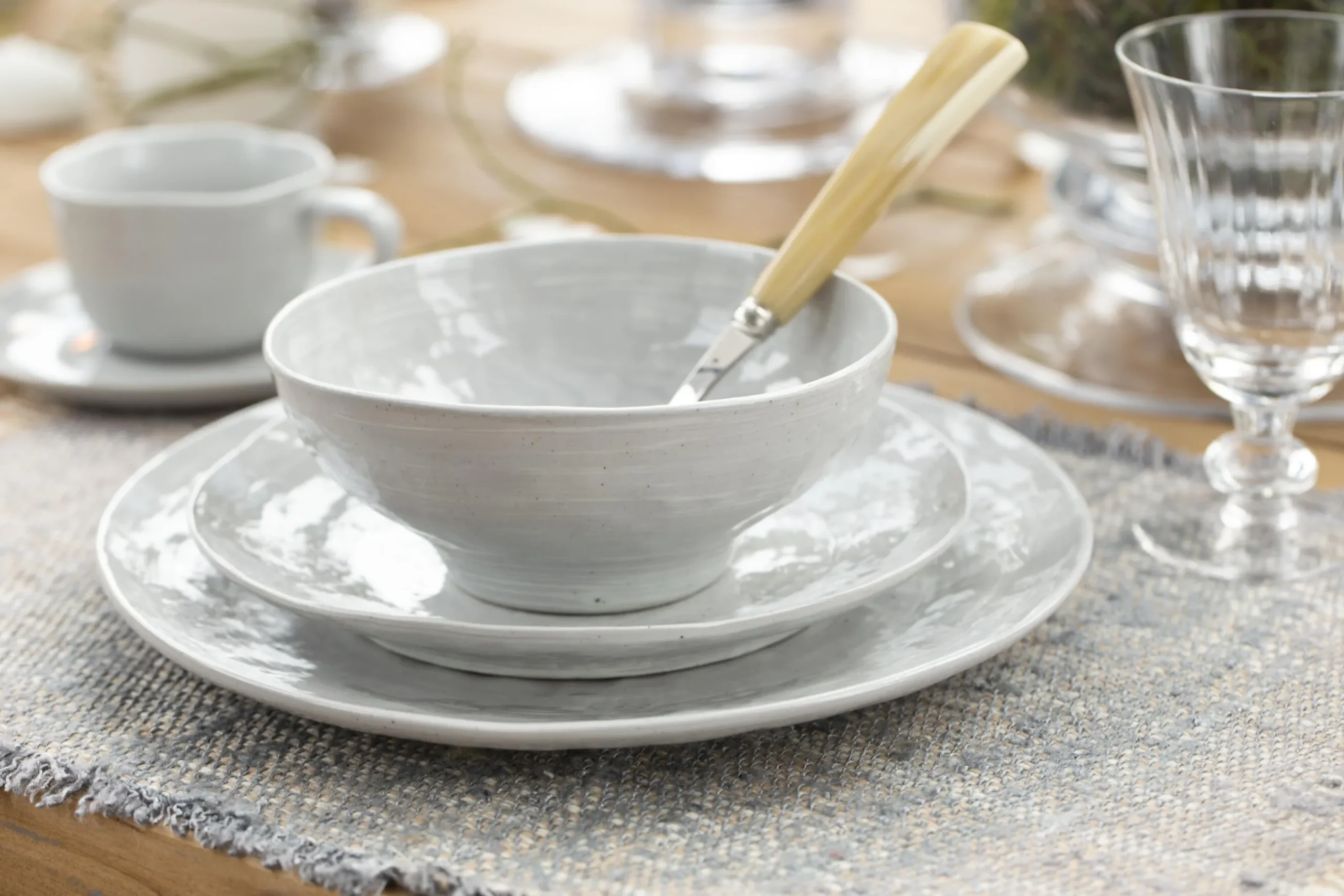 Alanah, Bowl, Ceramic, Grey