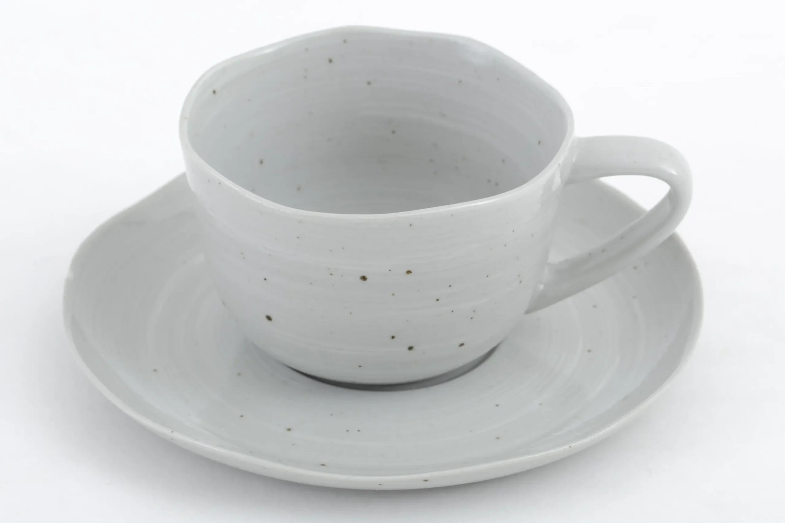 Alanah, Cup And Saucer, Ceramic, Grey, 150Ml