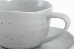 Alanah, Cup And Saucer, Ceramic, Grey, 150Ml