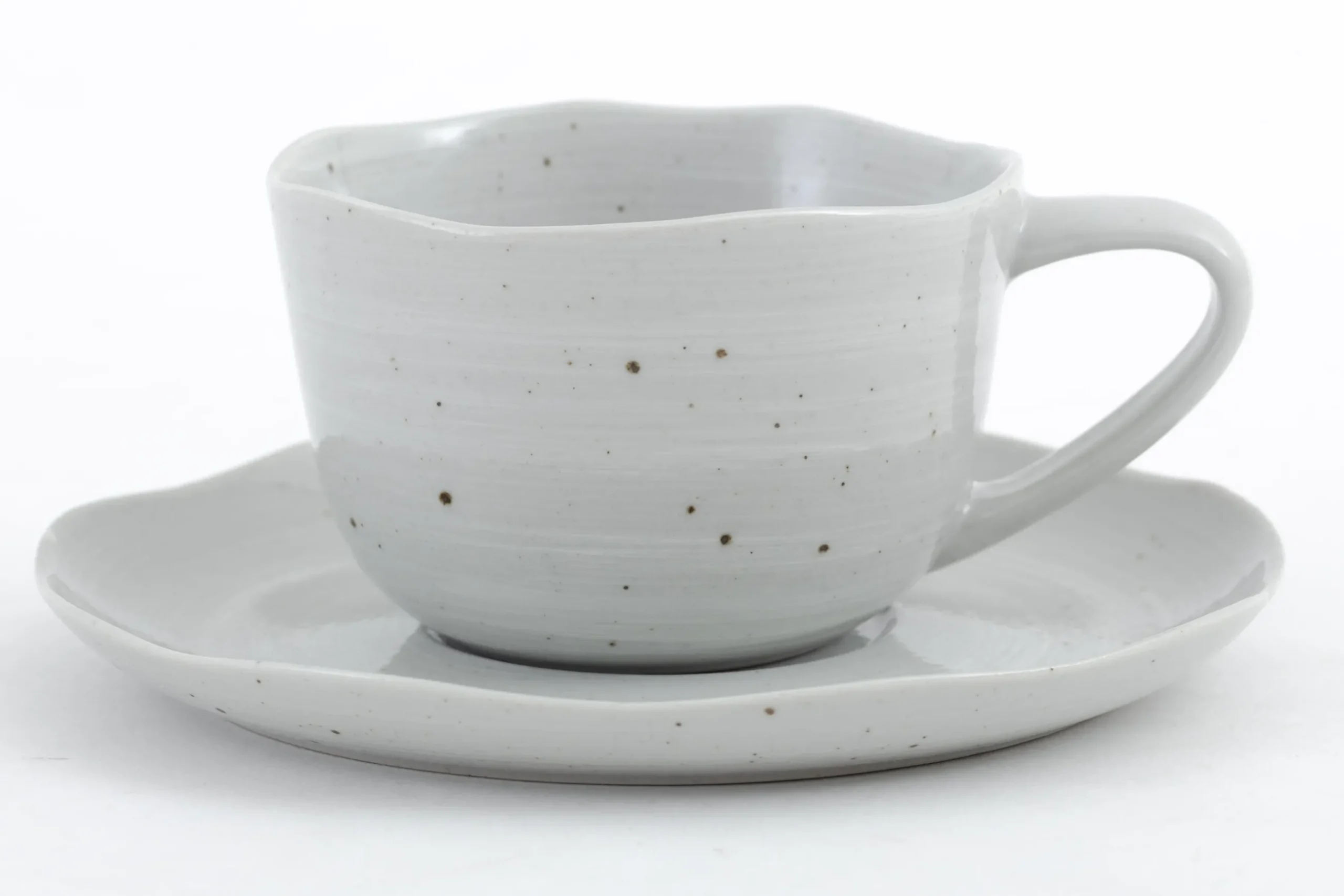 Alanah, Cup And Saucer, Ceramic, Grey, 150Ml