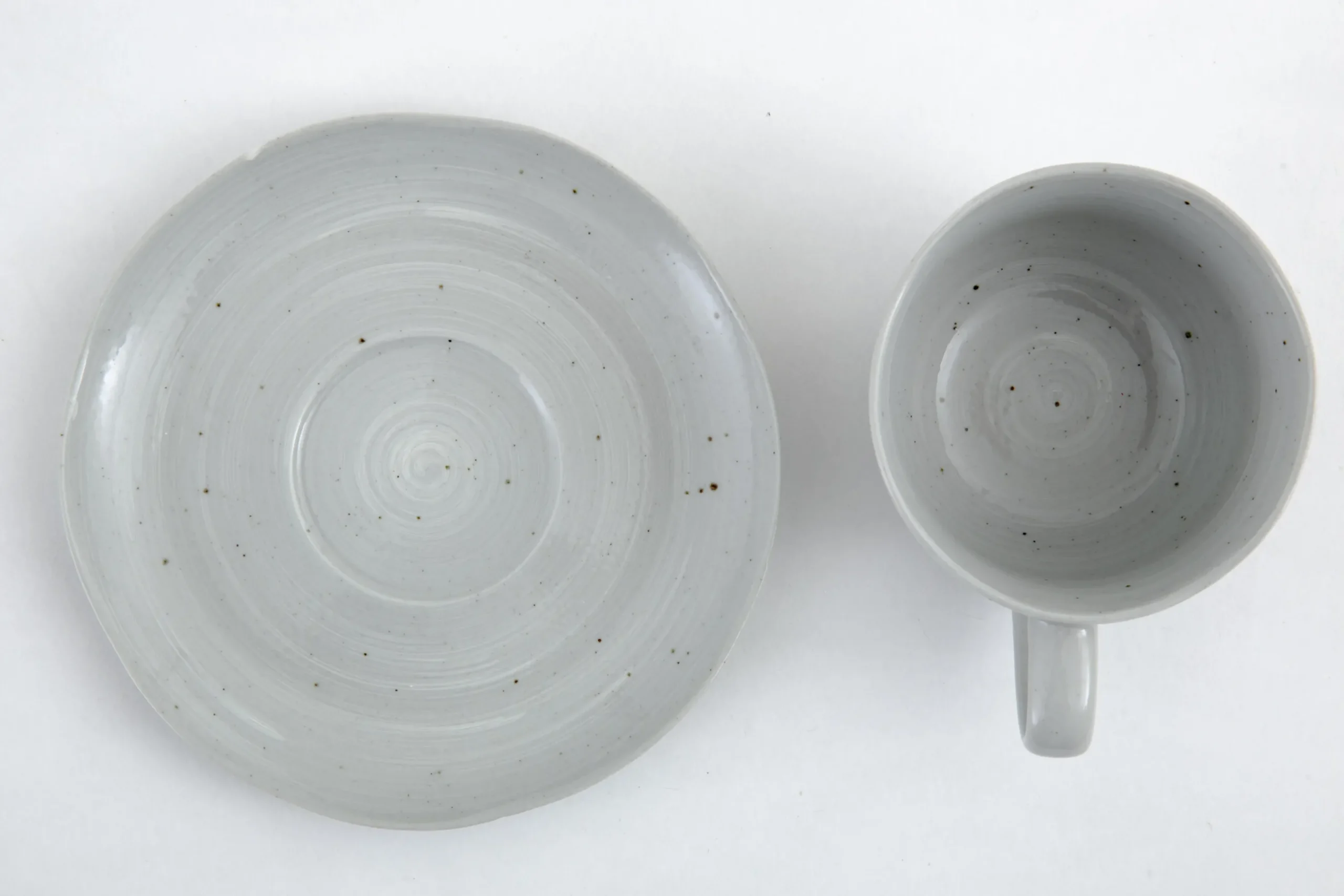 Alanah, Cup And Saucer, Ceramic, Grey, 150Ml