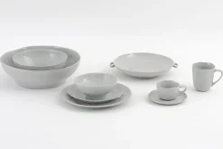 Alanah, Plate, Ceramic, Grey, 21,5Cm