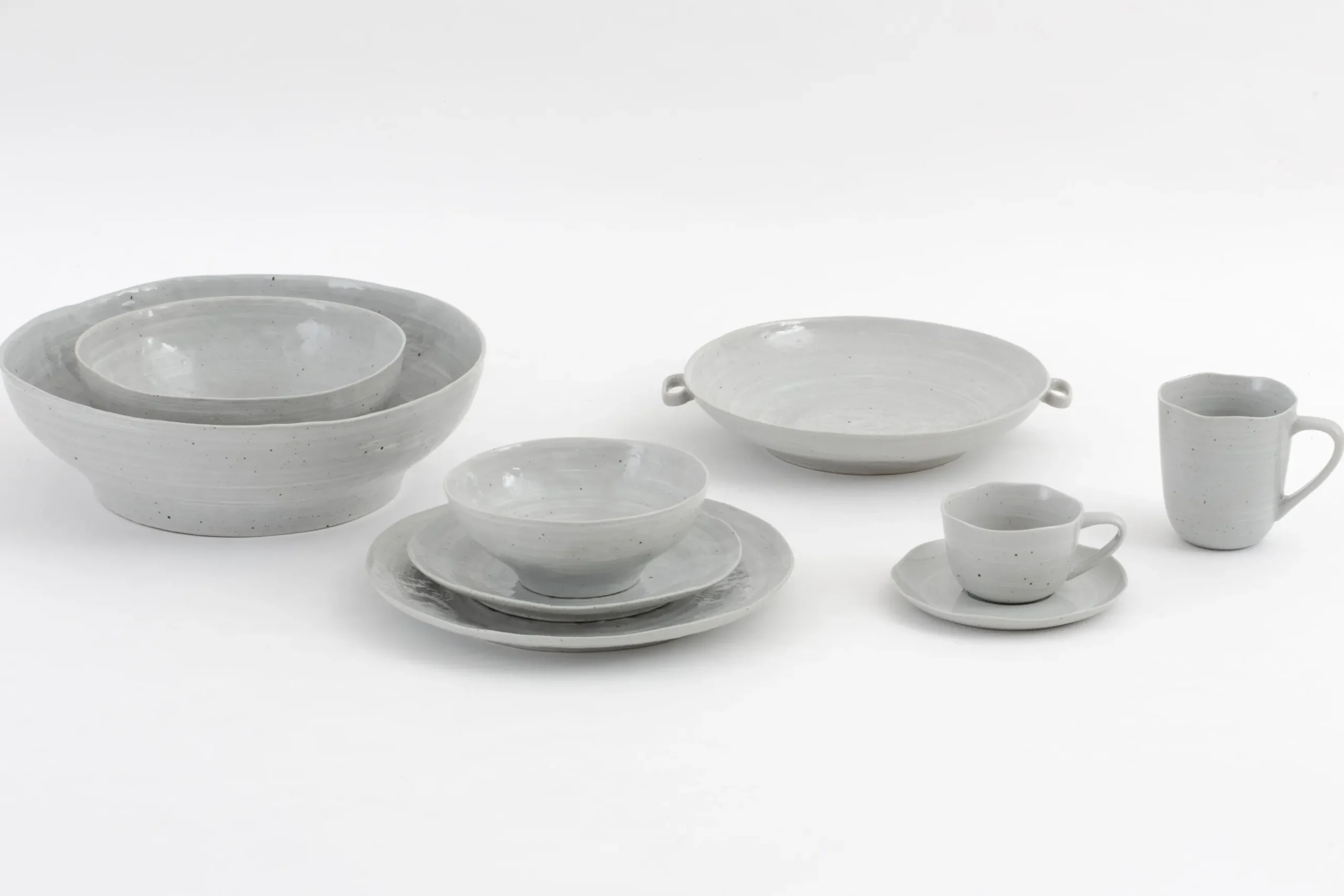 Alanah, Plate, Ceramic, Grey, 21,5Cm