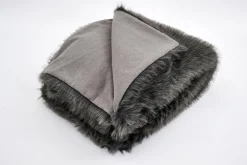 Allessina, Plaid, Faux Fur