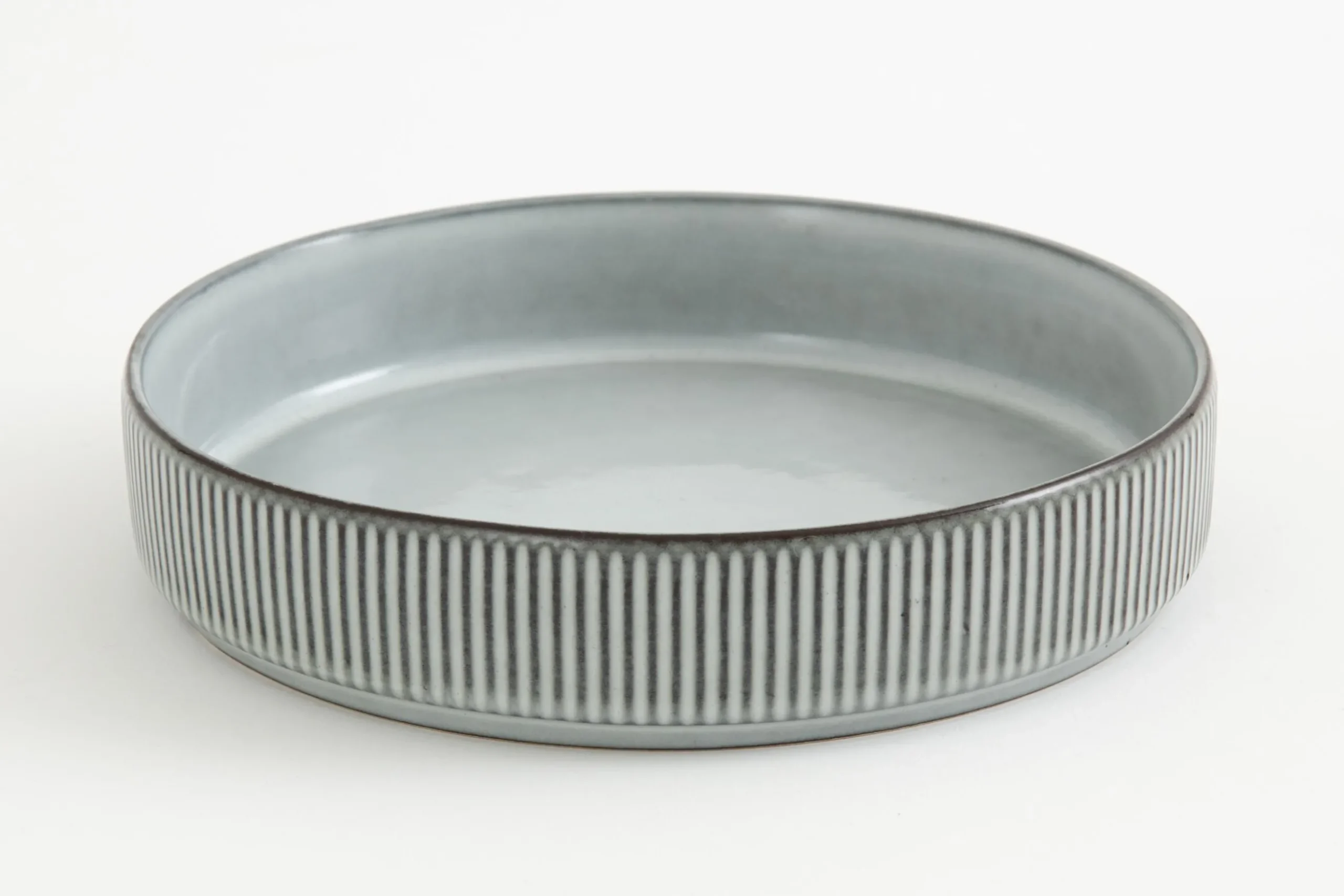 Architecto, Pasta Plate, Ceramic, Grey