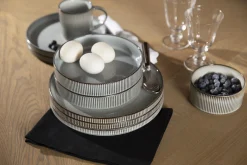 Architecto, Pasta Plate, Ceramic, Grey