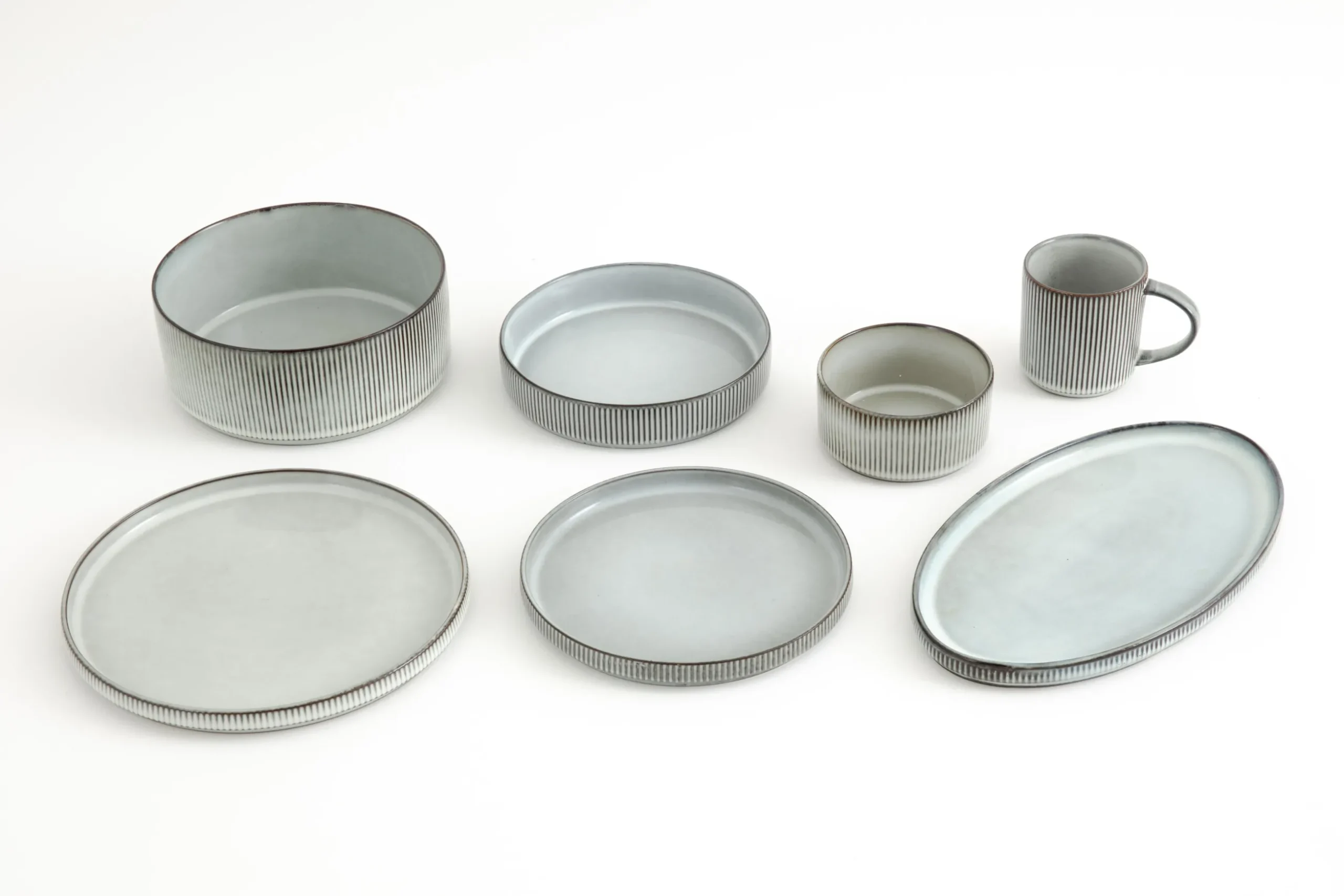 Architecto, Plate, Ceramic, Grey, 20,5Cm