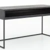 Armand, Desk, Black Oak And Metal