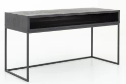 Armand, Desk, Black Oak And Metal