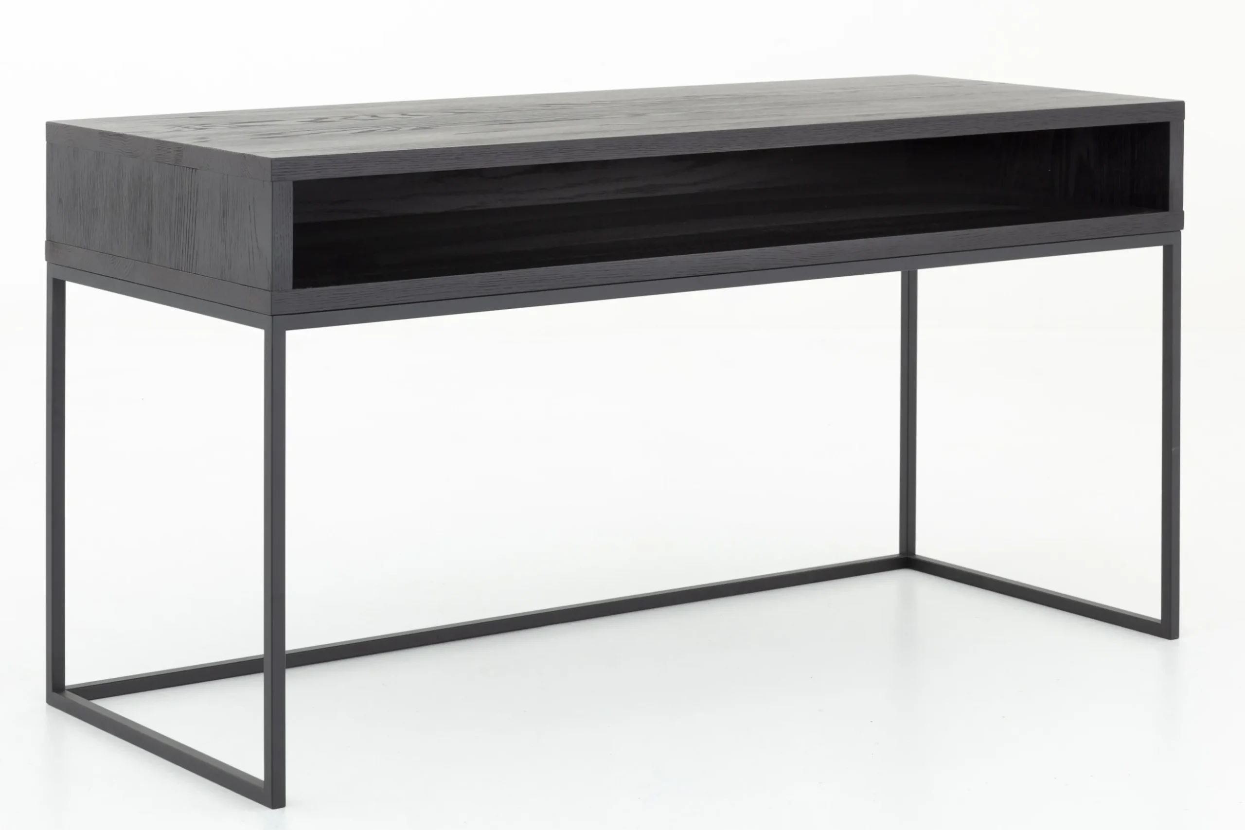 Armand, Desk, Black Oak And Metal