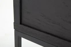 Armand, Desk, Black Oak And Metal