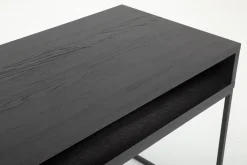 Armand, Desk, Black Oak And Metal