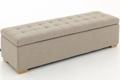Aubiz, Pouf, Fabric, With Lid