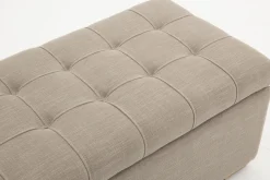 Aubiz, Pouf, Fabric, With Lid