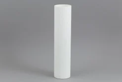 Ayla, Vase, Glass, White, O10,5X44H
