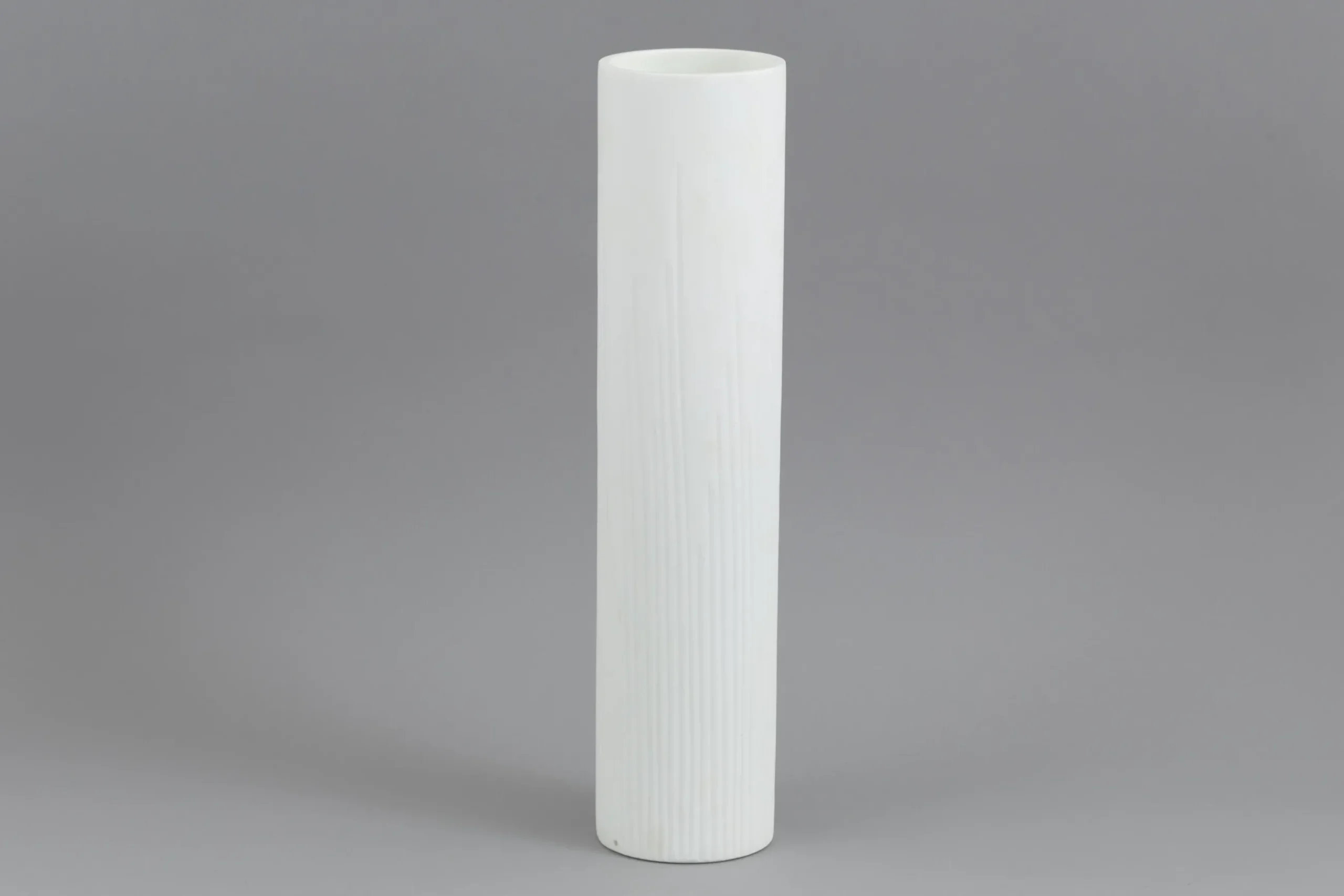 Ayla, Vase, Glass, White, O10,5X44H