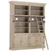 Balmore, Bookcase, Weathered Oak, 2 Parts , With Ladder