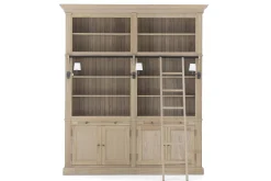 Balmore, Bookcase, Weathered Oak, 2 Parts , With Ladder