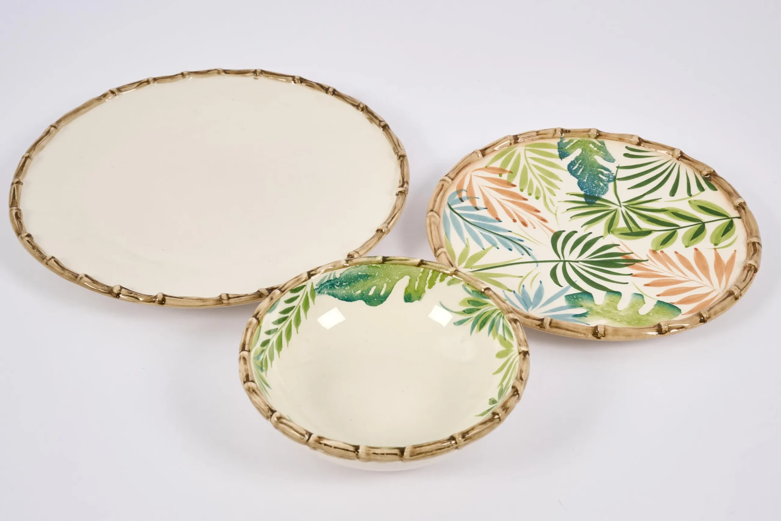 Banbua, Bowl, Green, Leaves