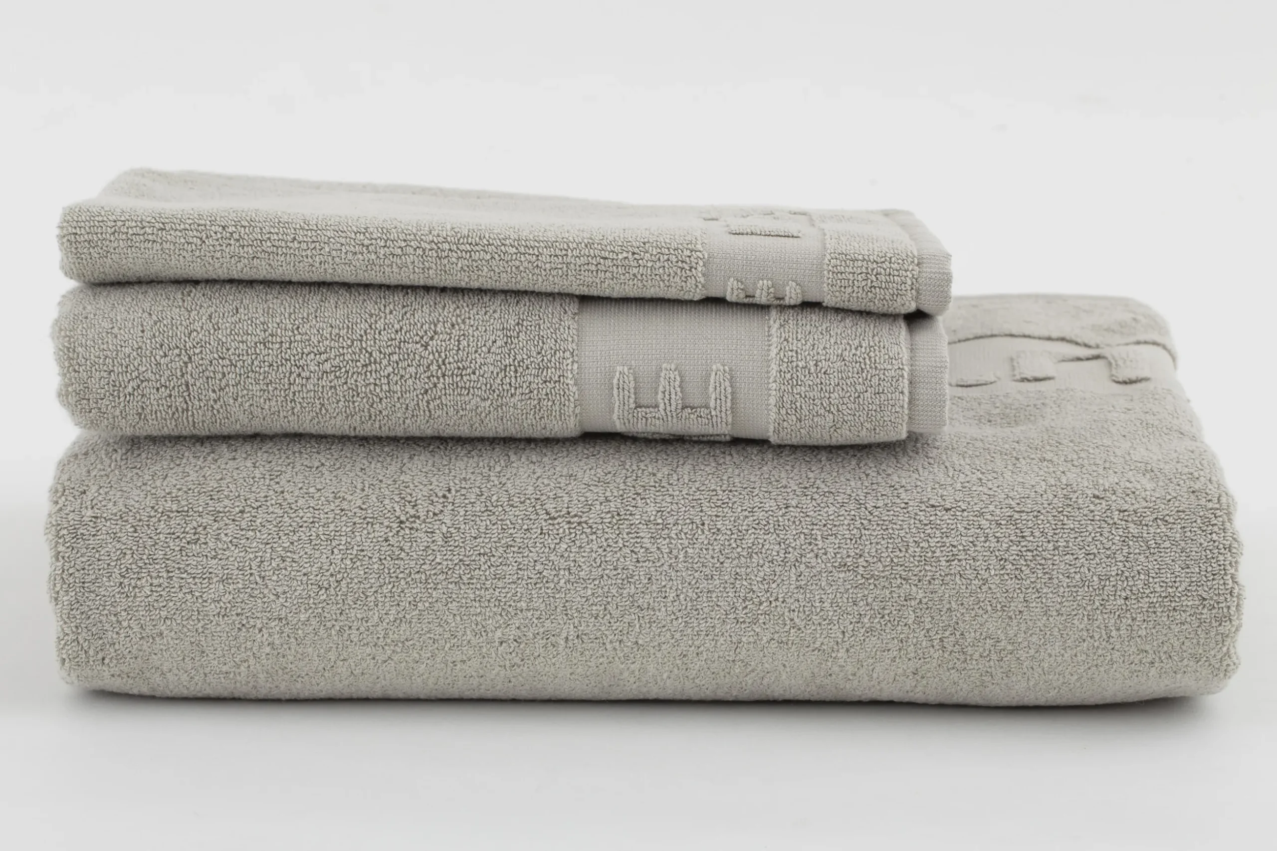 Baobao, Bath Towel, Light Grey, 100X180 Cm