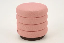 Beatrice, Pouf, Round, Pink
