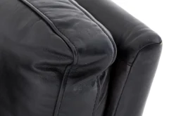 Bellamy, Sofa, Black, Leather, 2,5 Seater