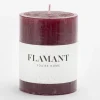 Beth, Candle, Colour Balmoral Red, 7X9Cm