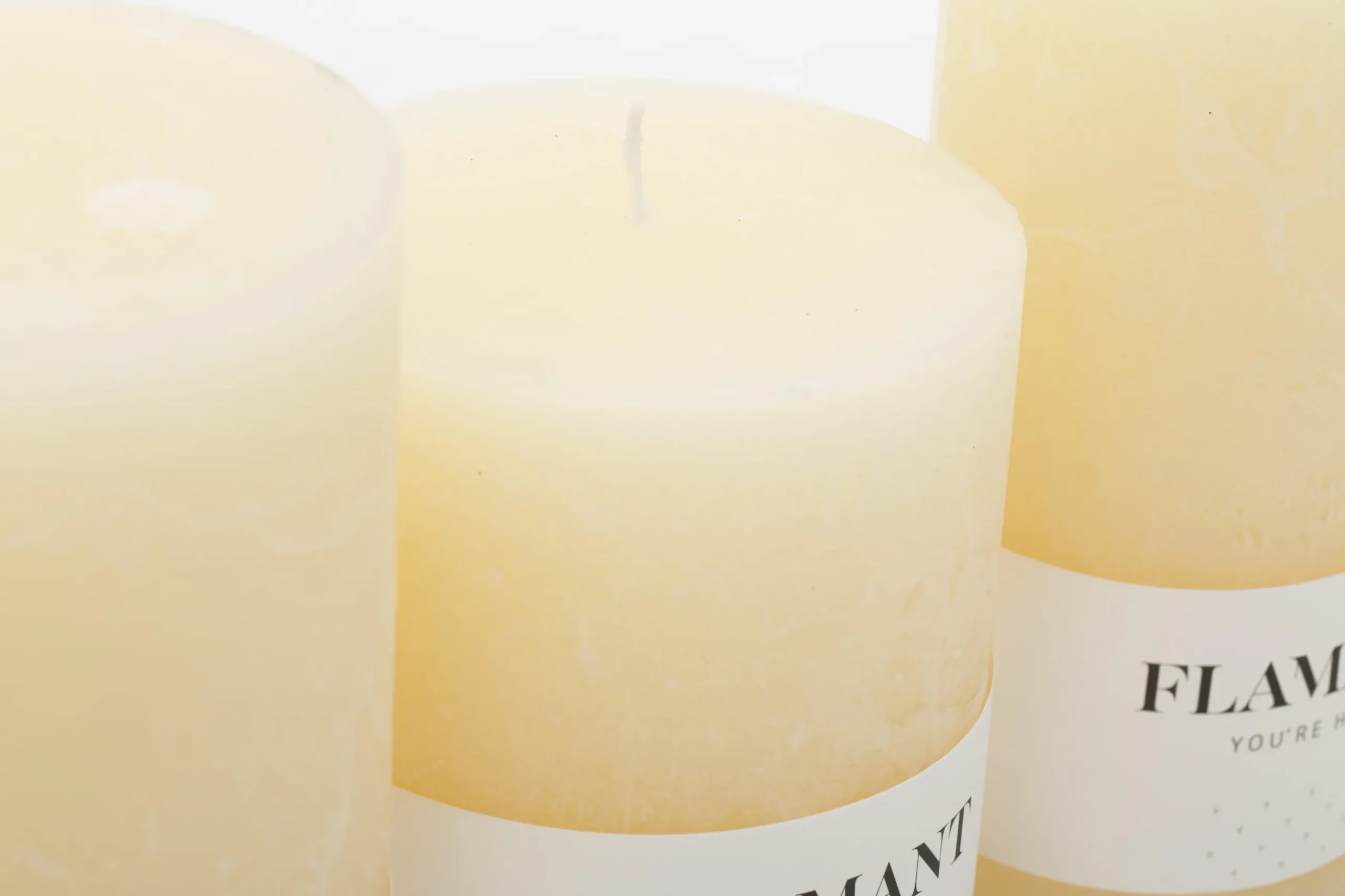 Beth, Candle, Colour Cream, 9X11,5Cm