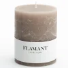 Beth, Candle, Colour Taupe, 9X11,5Cm