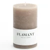 Beth, Candle, Colour Taupe, 7X11,5Cm