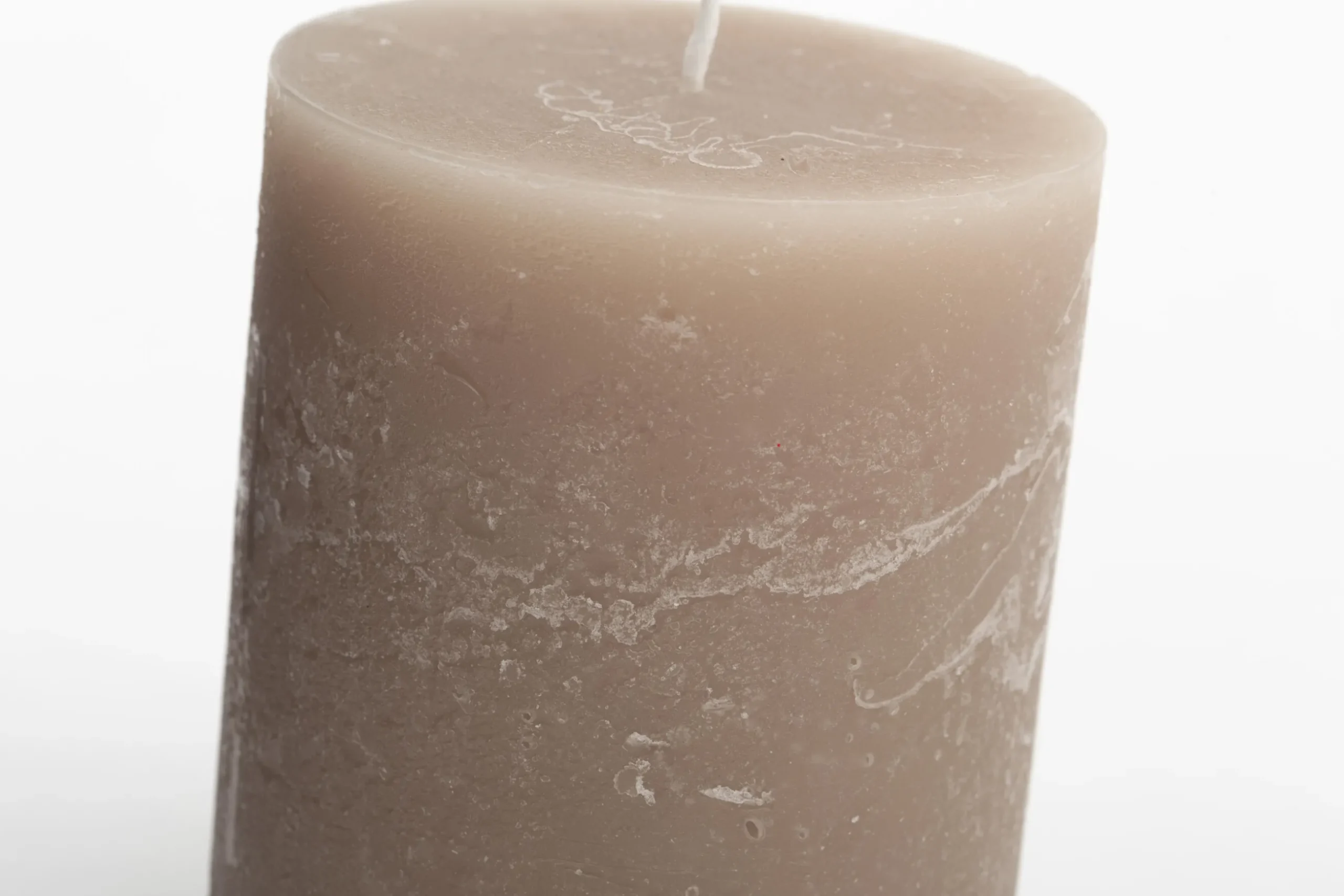 Beth, Candle, Colour Taupe, 7X11,5Cm