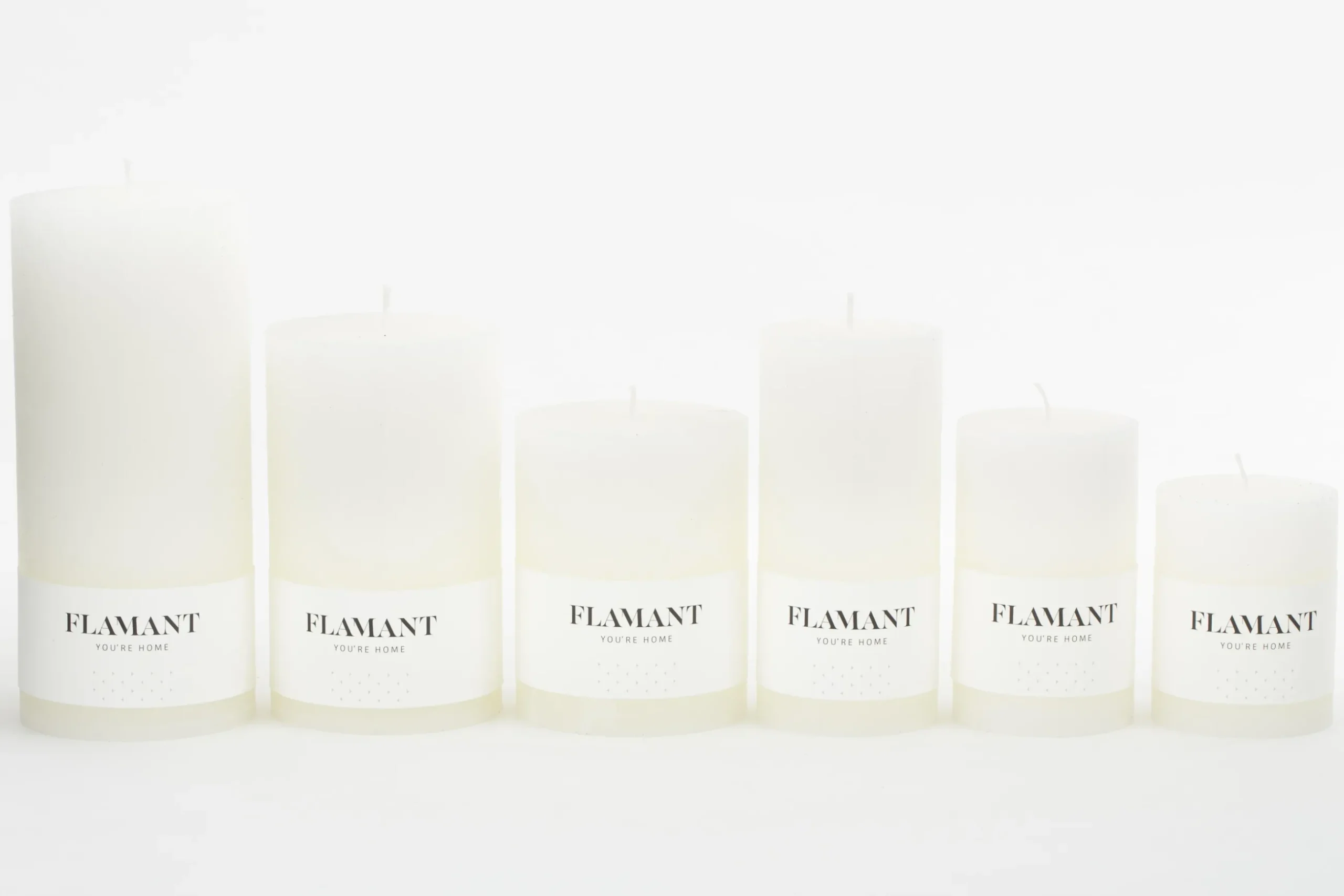 Beth, Candle, Colour White, 7X15Cm