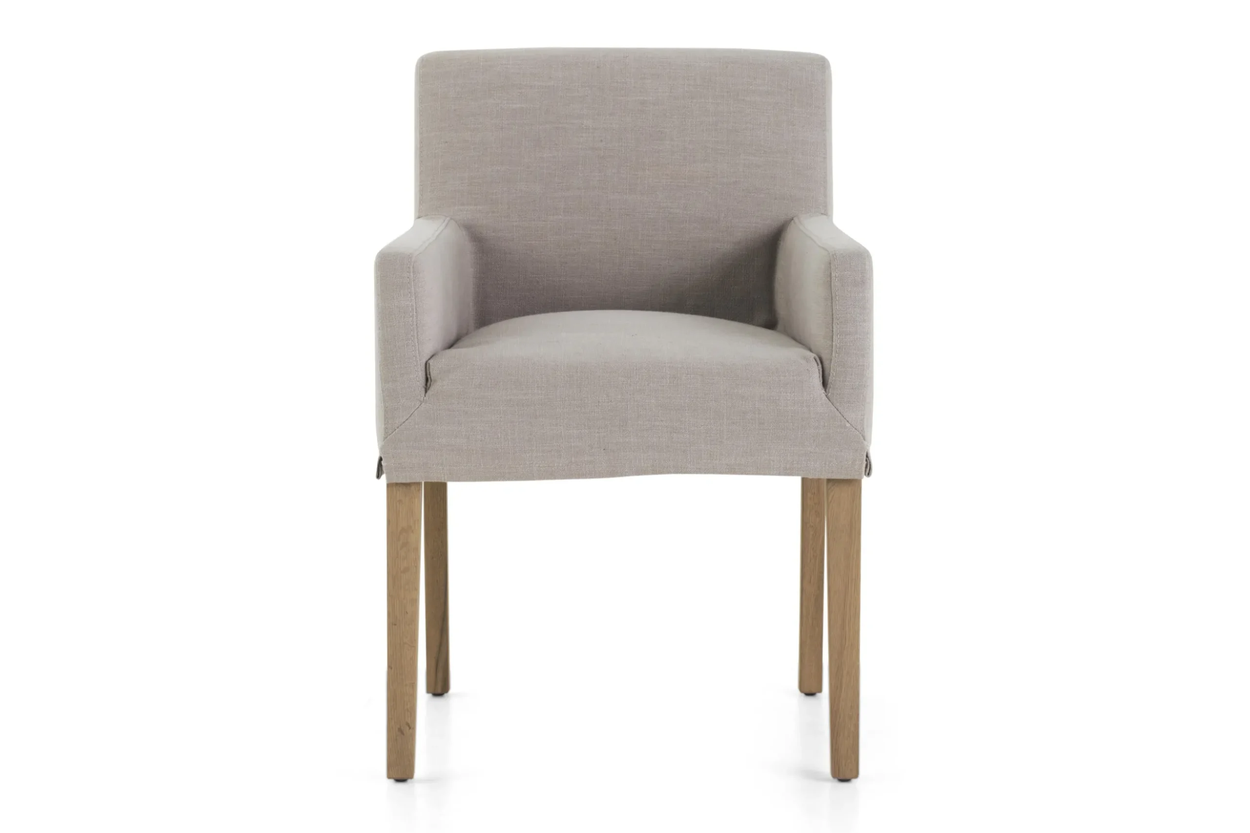 Billy, Armchair, Birch, Off-White Linen