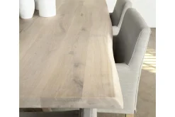 Billy, Armchair, Birch, Off-White Linen