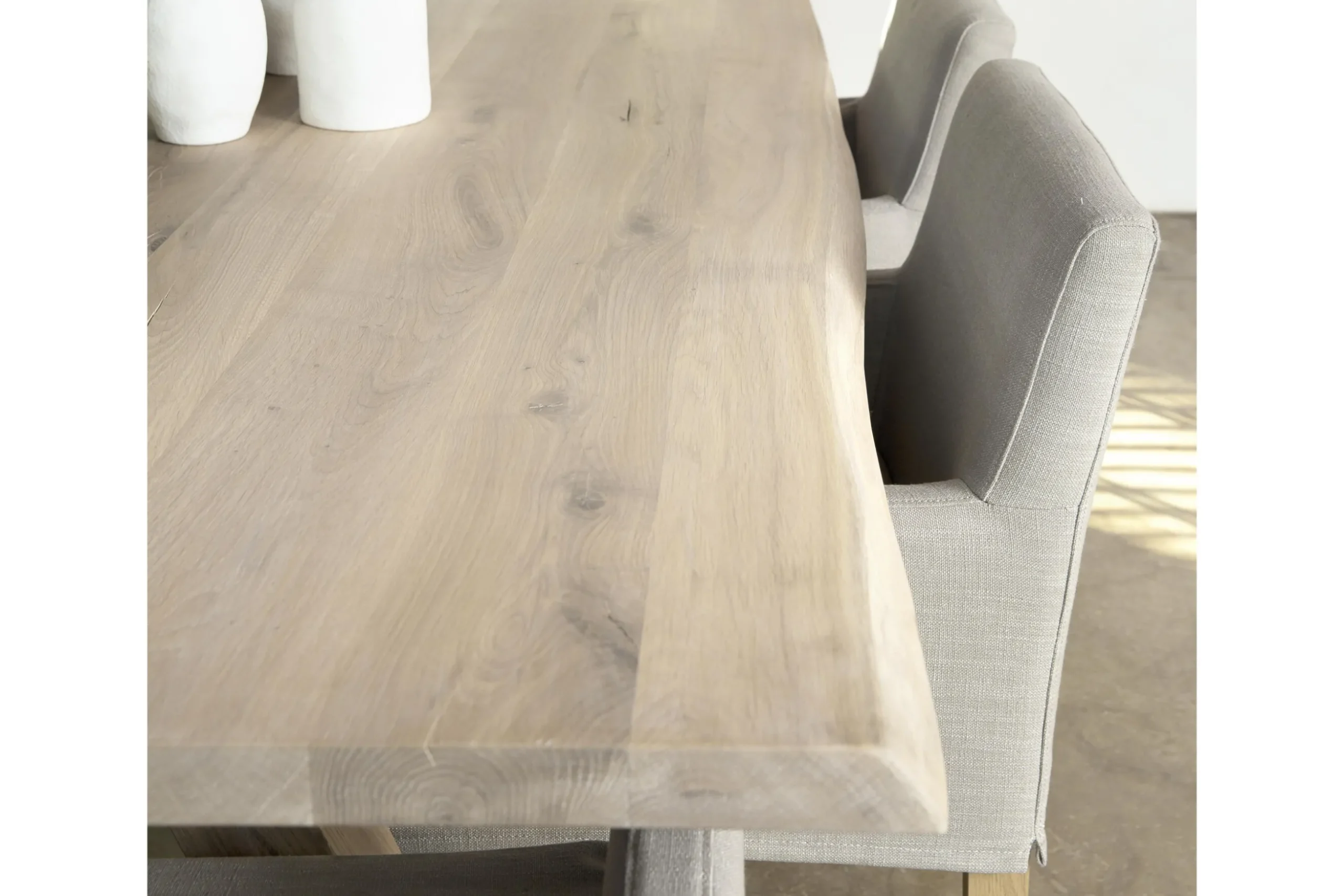 Billy, Armchair, Birch, Off-White Linen