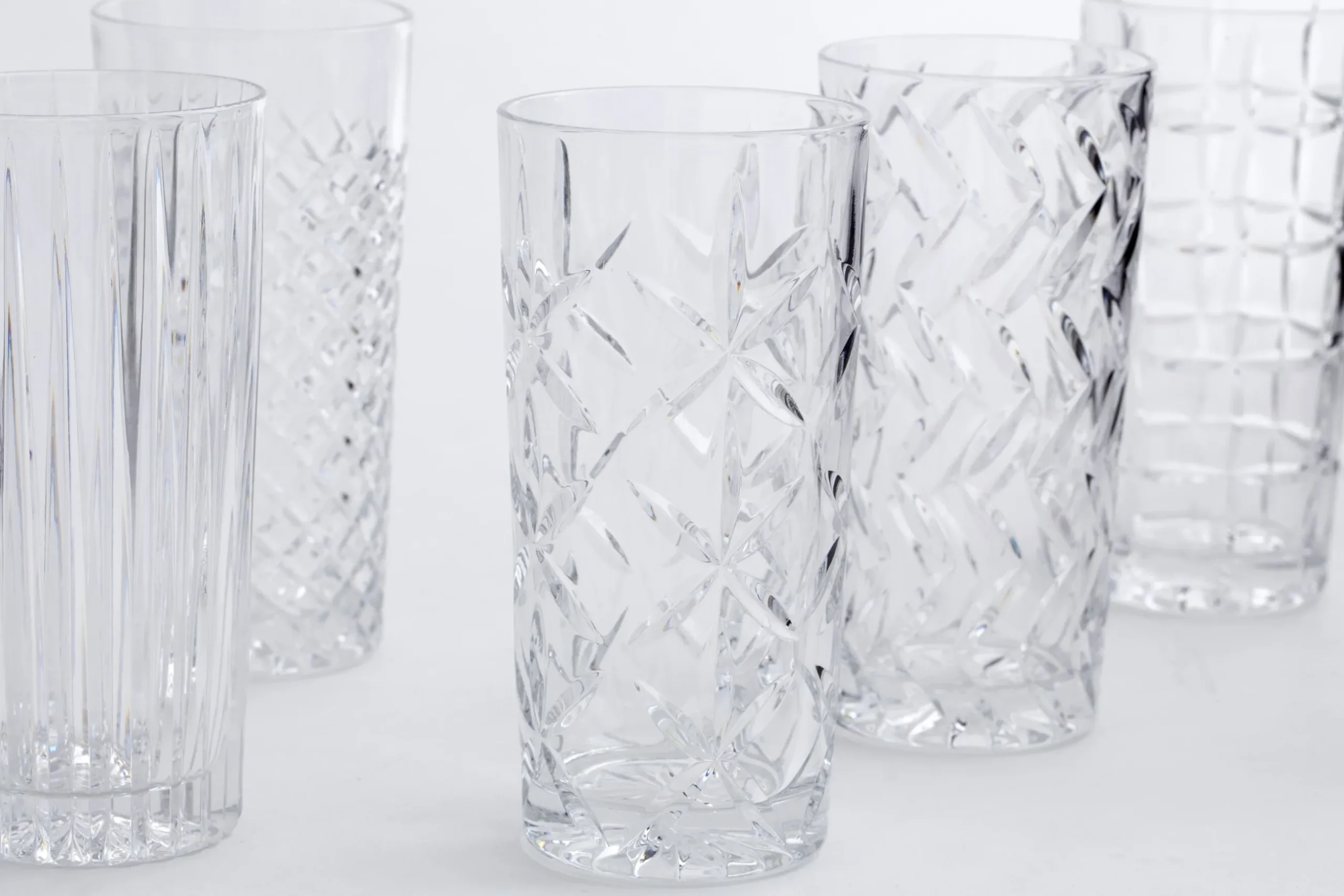 Bogart, Tall Glass, Hand-Cut, Set Of 6