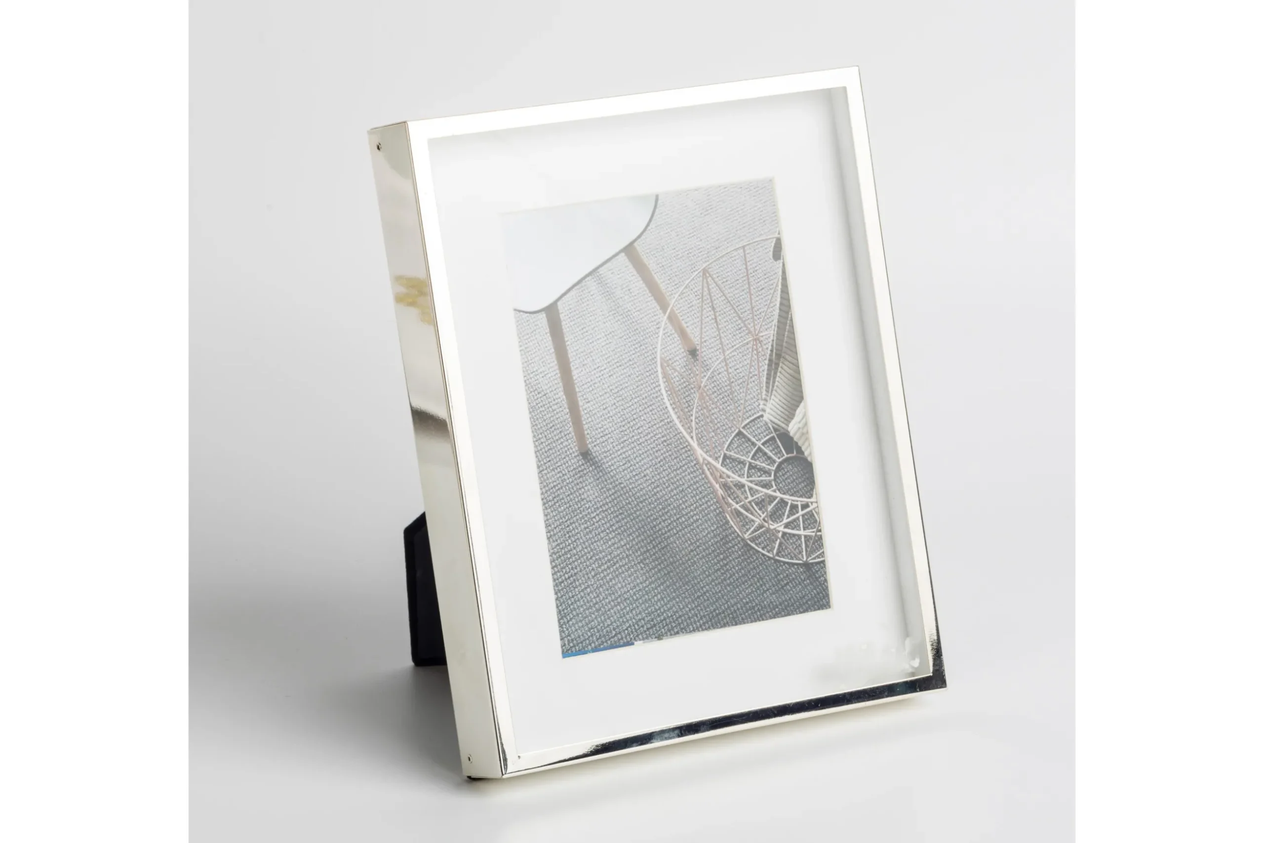 Boxs, Picture Frame, Silver-Plated And Lacquered, 13X18