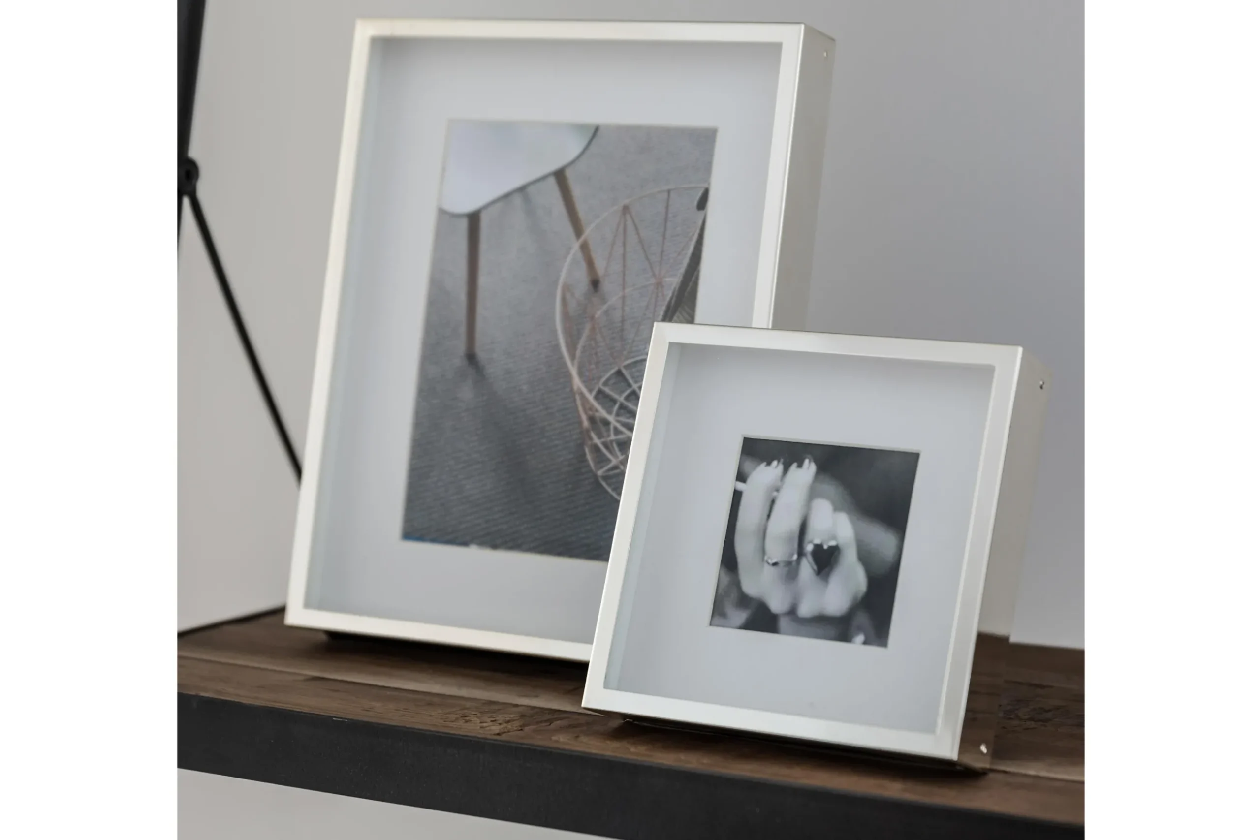 Boxs, Picture Frame, Silver-Plated And Lacquered, 13X18