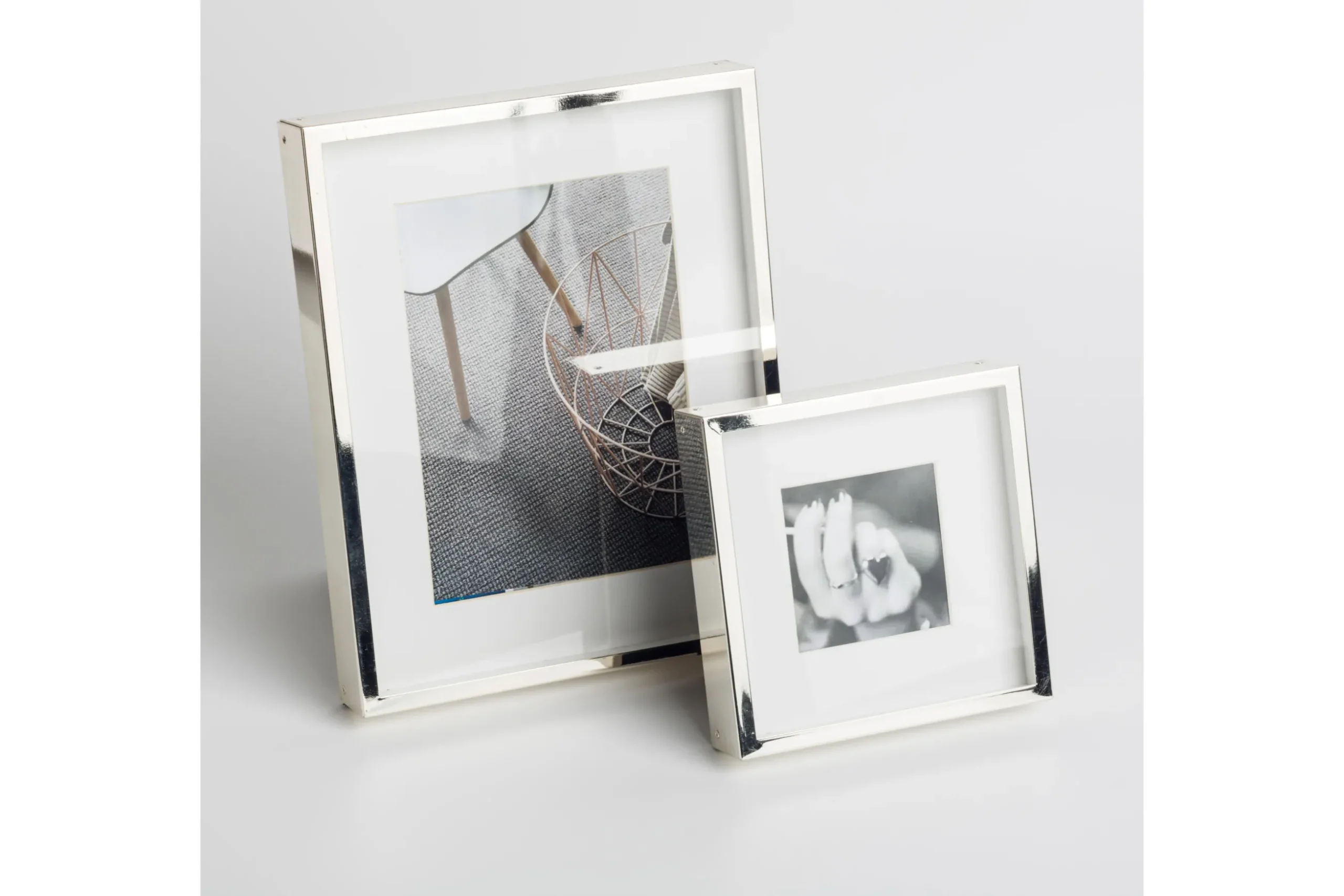 Boxs, Picture Frame, Silver-Plated And Lacquered, 13X18