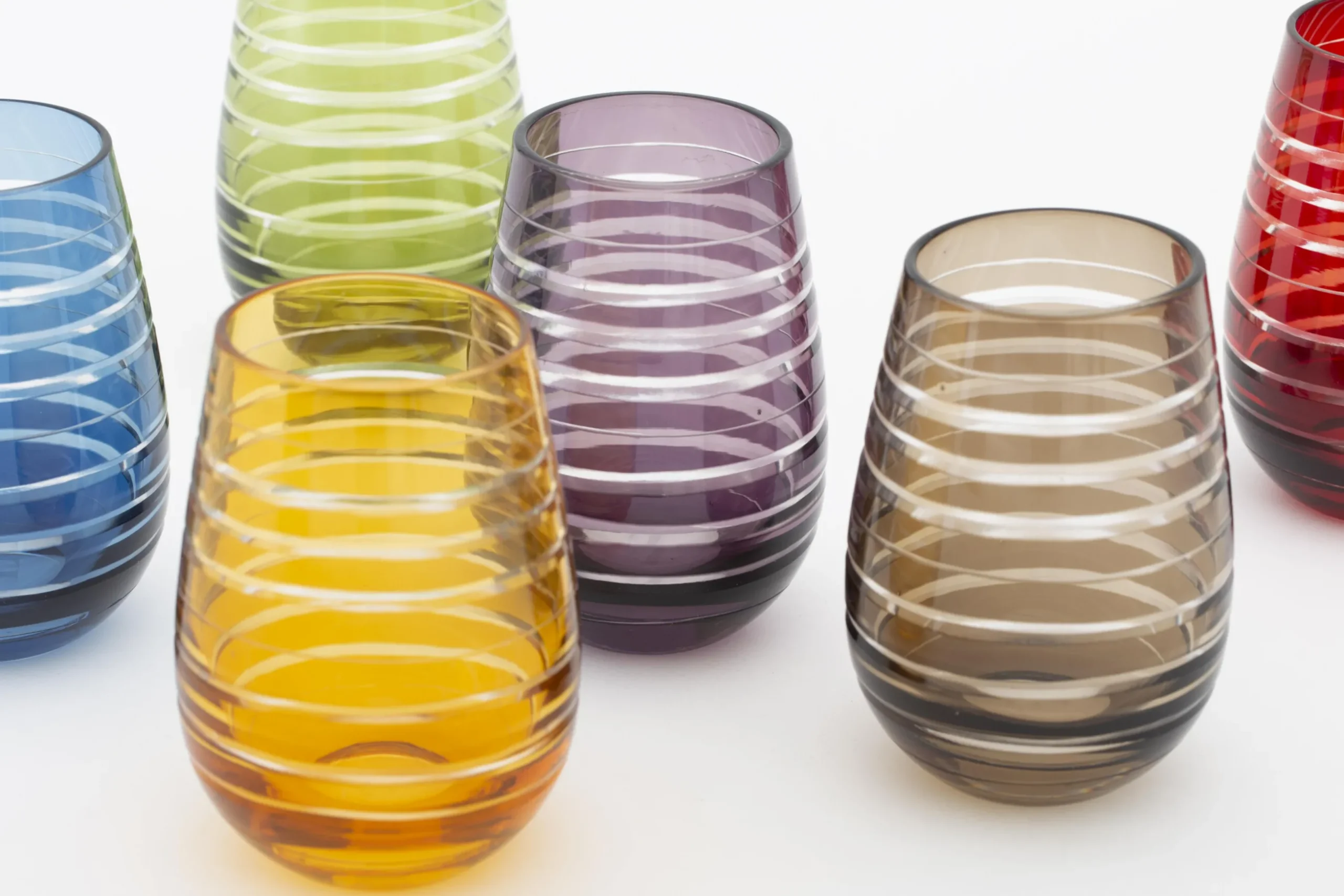 Brahms, Glass, Different Colours, Set Of 6