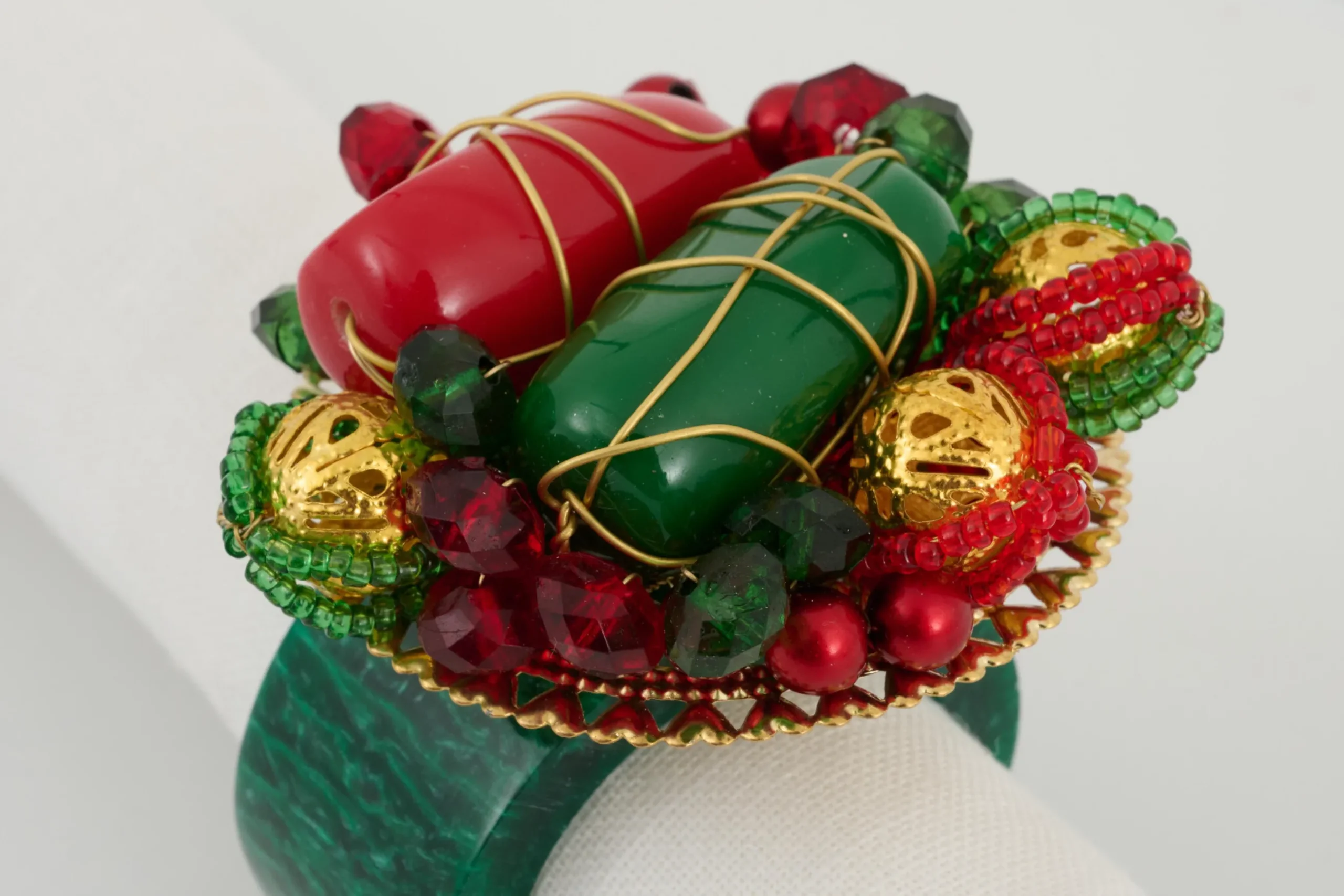 Brava, Napkin Ring, Beads