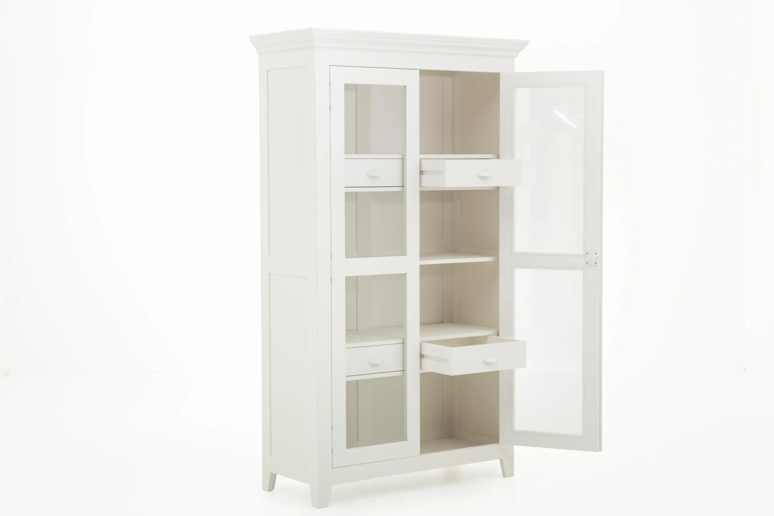 Brest, Display Cabinet, 2 Doors And 4 Drawers