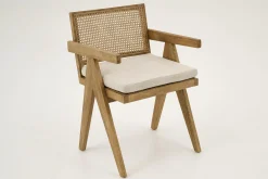 Bruno, Armchair, Oak, Reed, With Cushion
