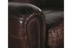 Burnham, Club Armchair, Dark Brown, Leather