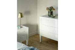 Cape Cod, Bedside Table, Pine Wood, White
