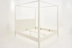 Cape Cod, Four-Poster Bed, White, 160 Cm