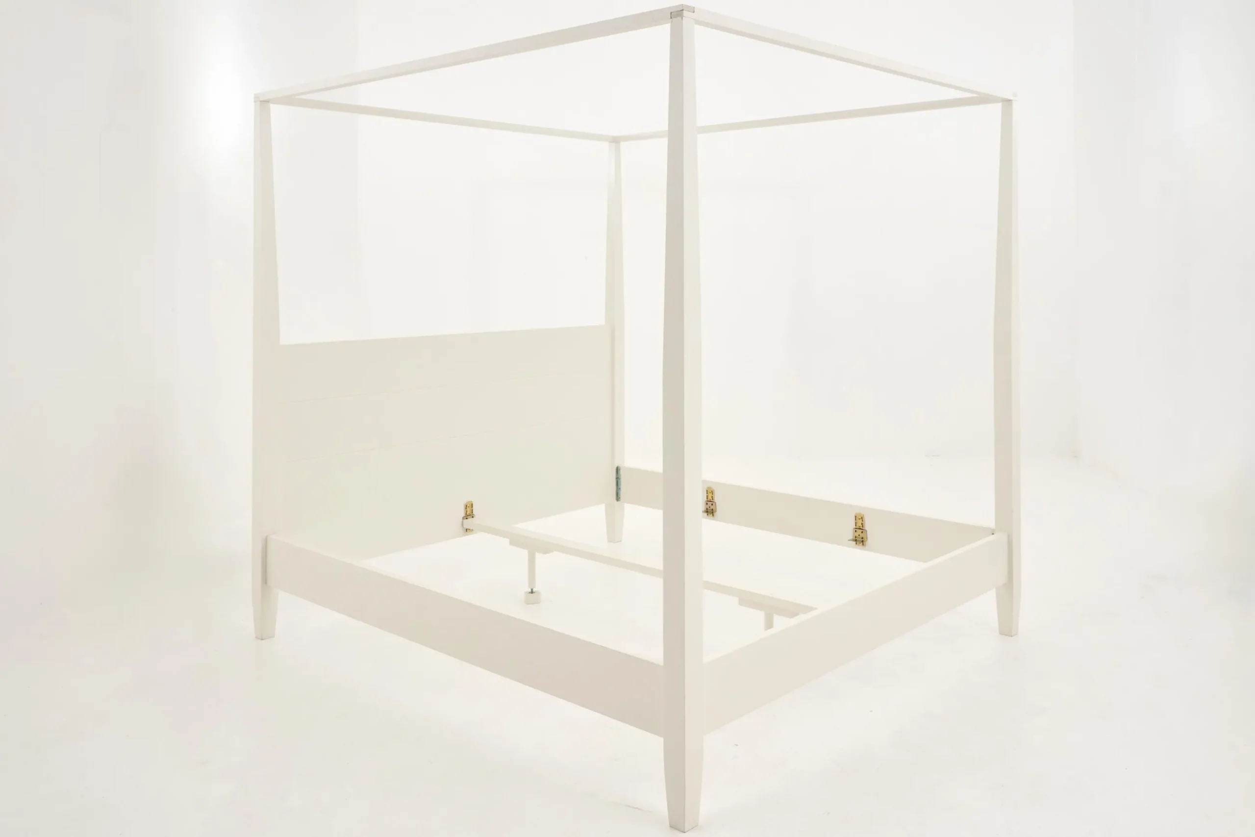 Cape Cod, Four-Poster Bed, White, 160 Cm